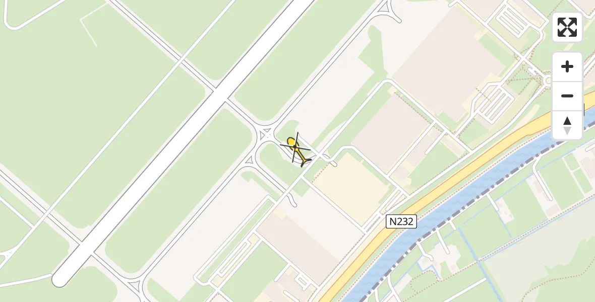 Vluchtroute Politiehelikopter van Schiphol naar Schiphol