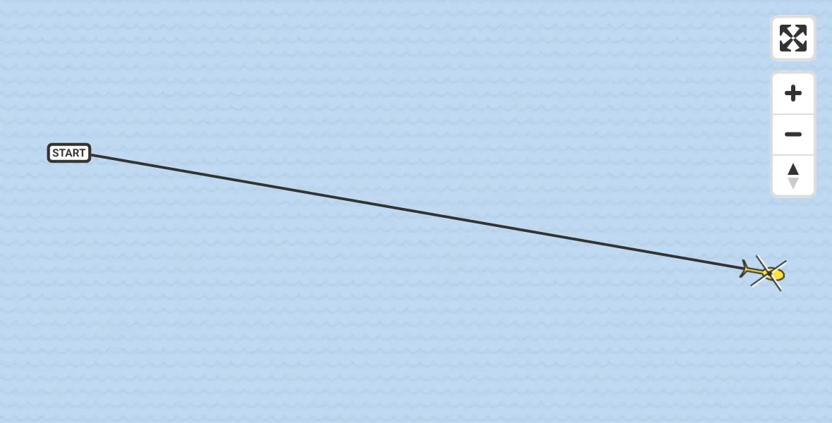 Routekaart van de vlucht: Ambulancehelikopter naar Oosterend