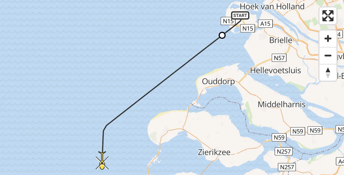 Routekaart van de vlucht: NCG08 naar Bosporusstraat