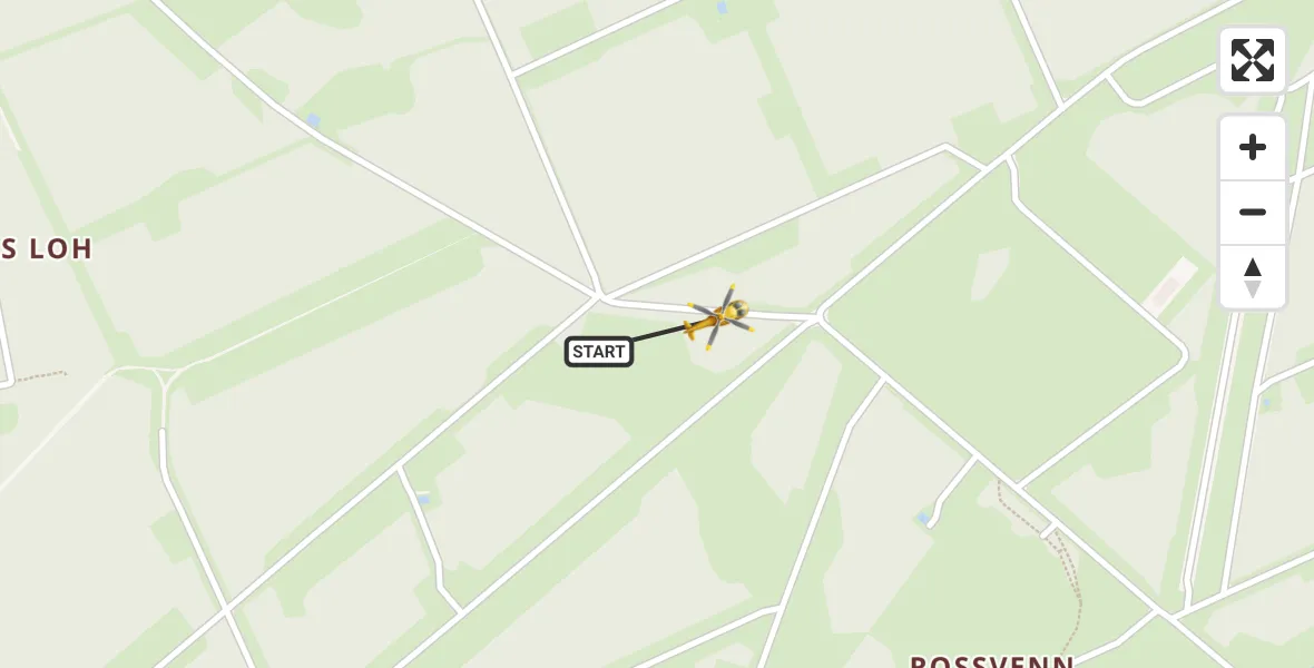 Vluchtroute Traumahelikopter Brüggen - Brüggen, 09 maart 2024, 21:04