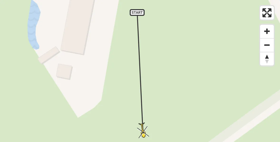 Routekaart van de vlucht: Traumahelikopter naar Ureterp, Selmien West