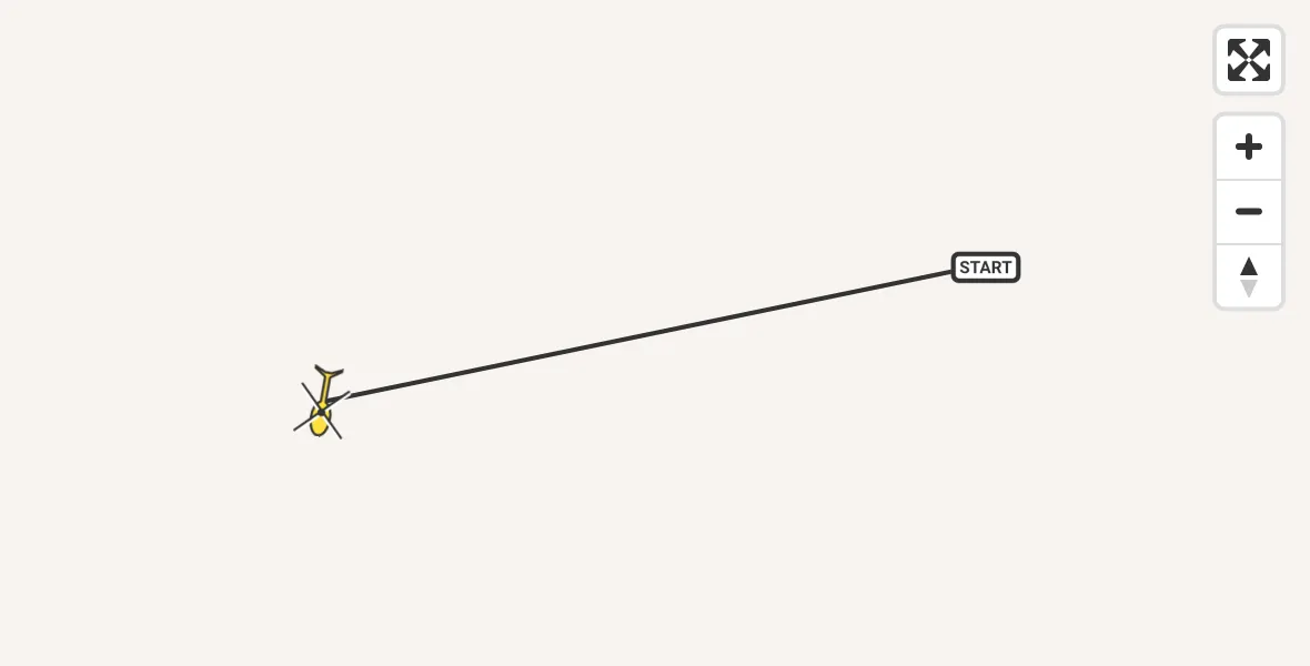 Routekaart van de vlucht: Traumahelikopter naar Ter Apel, Ter Apelervenen