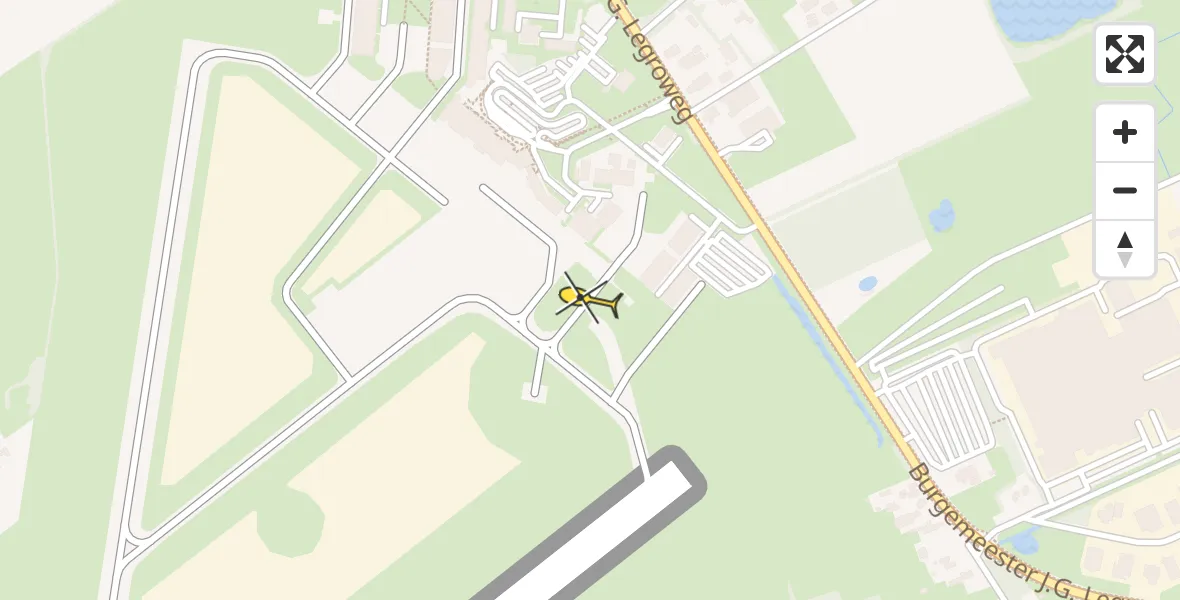 Routekaart van de vlucht: Lifeliner 4 naar Groningen Airport Eelde