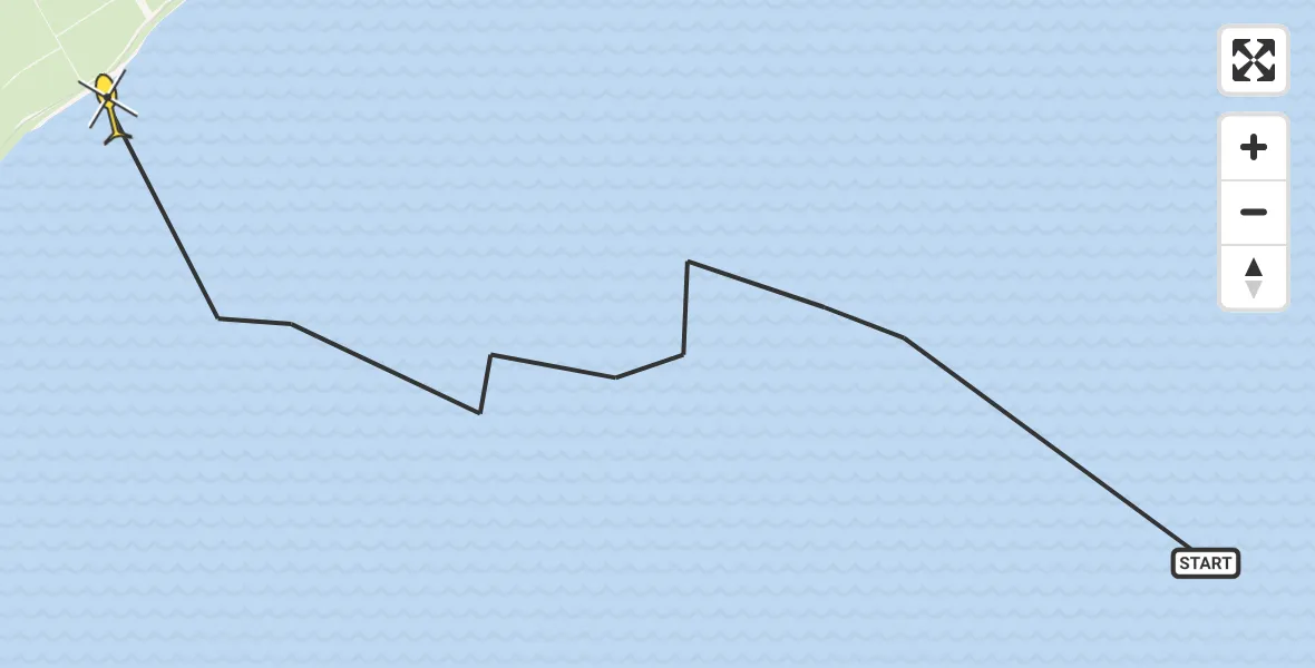 Routekaart van de vlucht: Ambulanceheli naar Oosterend, Zuidmisperweg