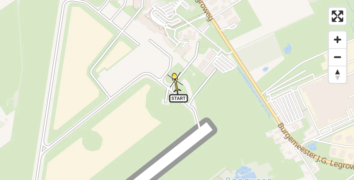 Routekaart van de vlucht: Lifeliner 4 naar Groningen Airport Eelde, Machlaan