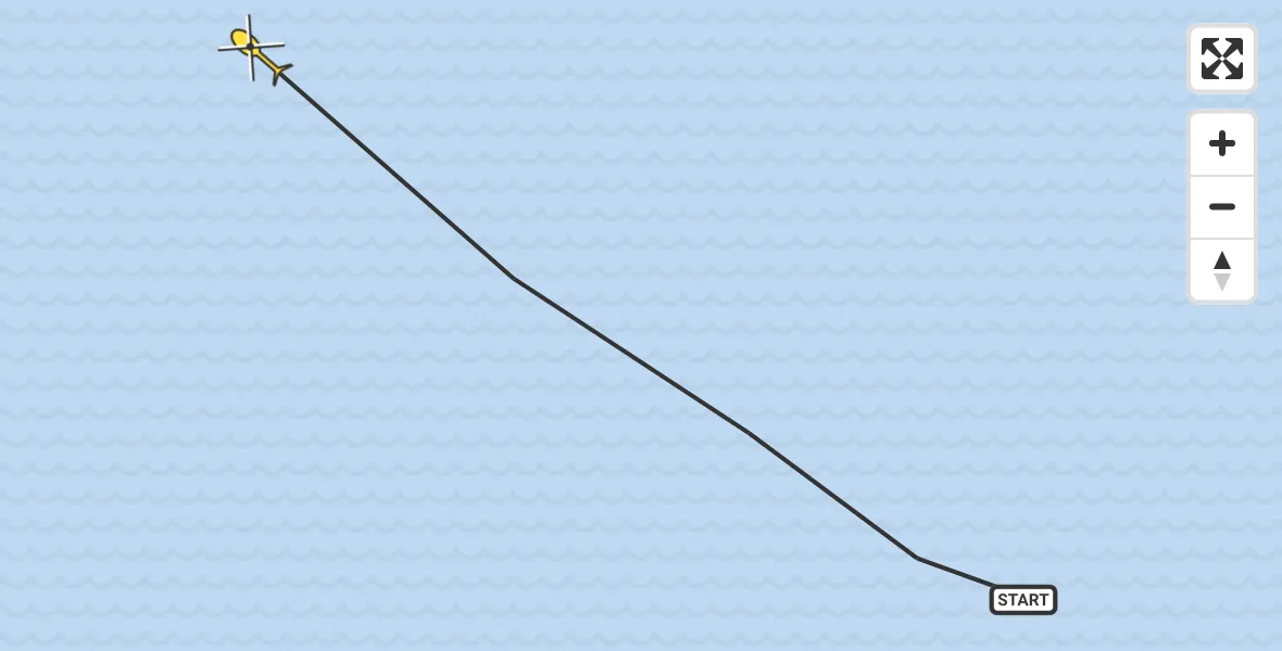Routekaart van de vlucht: Ambulancehelikopter naar Formerum, De Keag