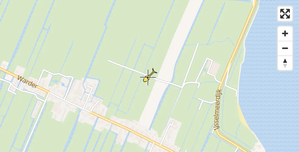 Routekaart van de vlucht: Traumahelikopter naar Warder