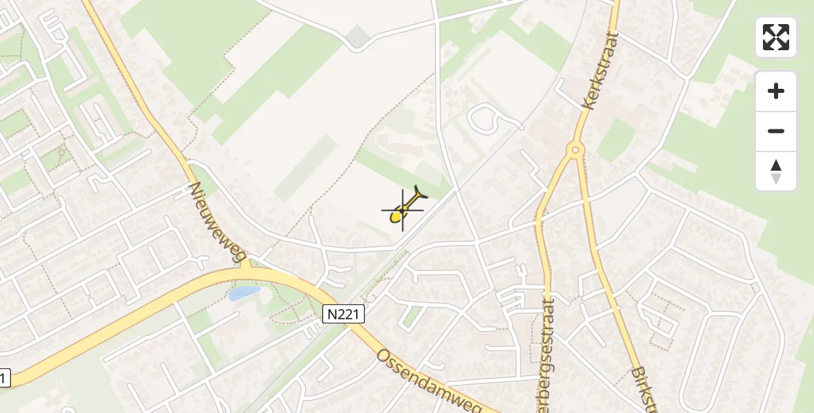 Routekaart van de vlucht: Traumahelikopter naar Soest