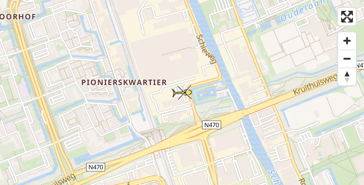 Routekaart van de vlucht: Lifeliner 2 naar Delft