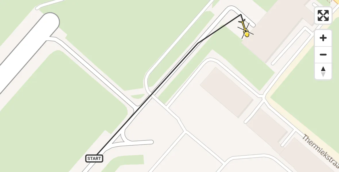 Vluchtroute Politiehelikopter van Schiphol naar Schiphol