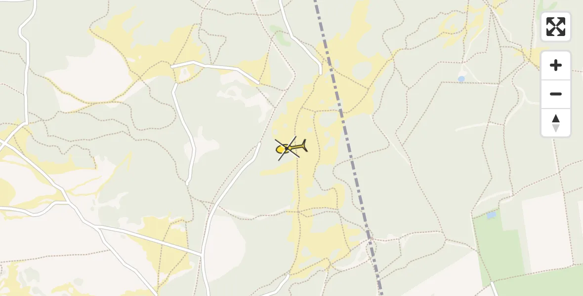 Routekaart van de vlucht: Traumahelikopter naar Drunen