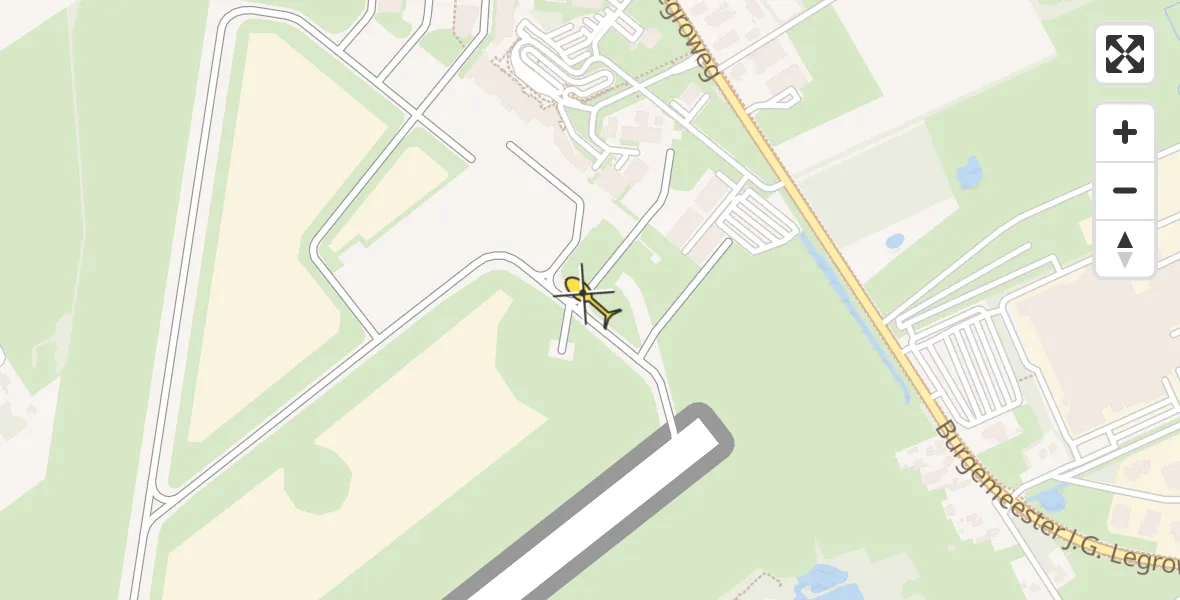 Routekaart van de vlucht: Lifeliner 4 naar Groningen Airport Eelde