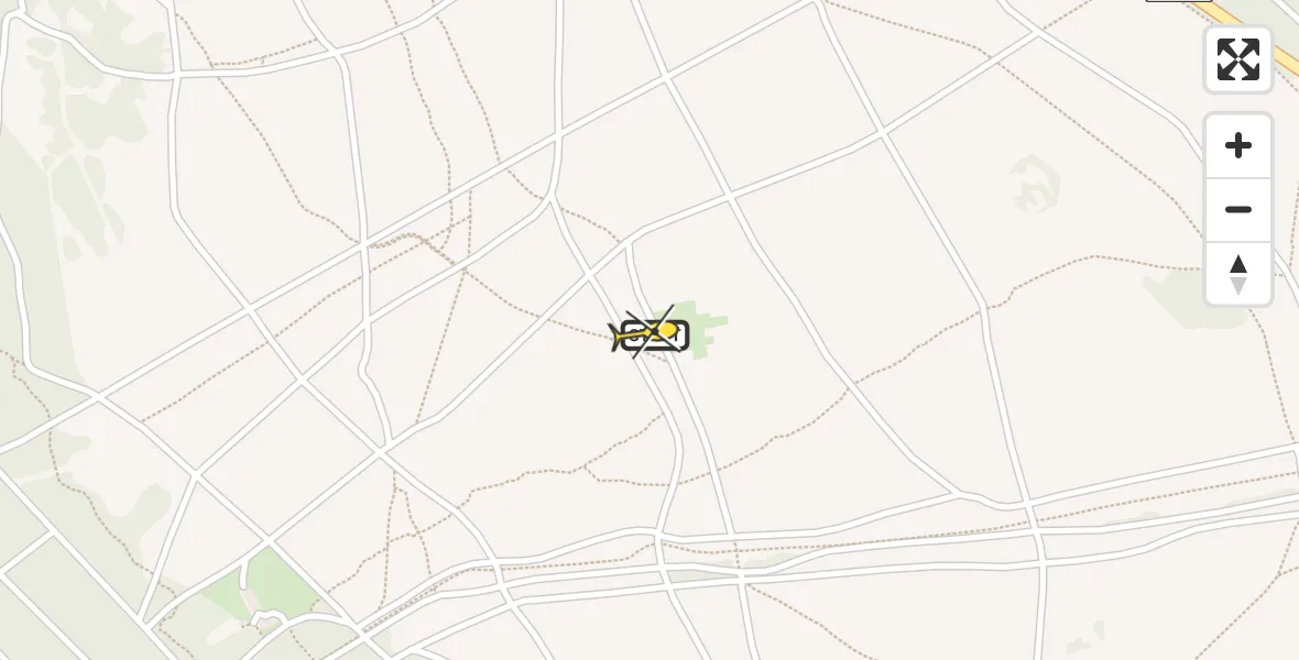 Routekaart van de vlucht: Politiehelikopter naar Ermelo, Postweg