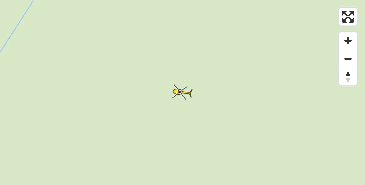 Routekaart van de vlucht: Politiehelikopter naar Kwadijk