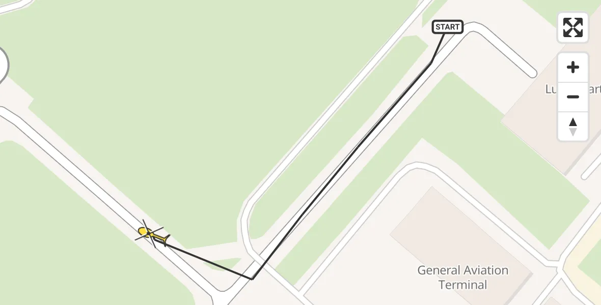 Vluchtroute Politiehelikopter van Schiphol naar Schiphol