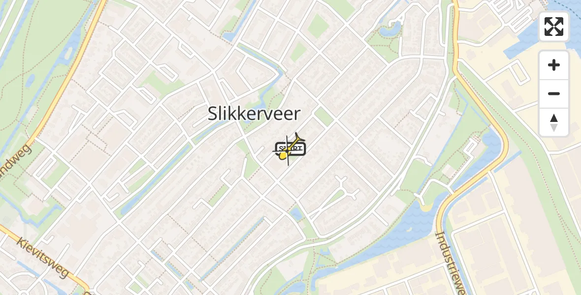 Routekaart van de vlucht: Lifeliner 2 naar Ridderkerk, Graaf Lodewijkstraat