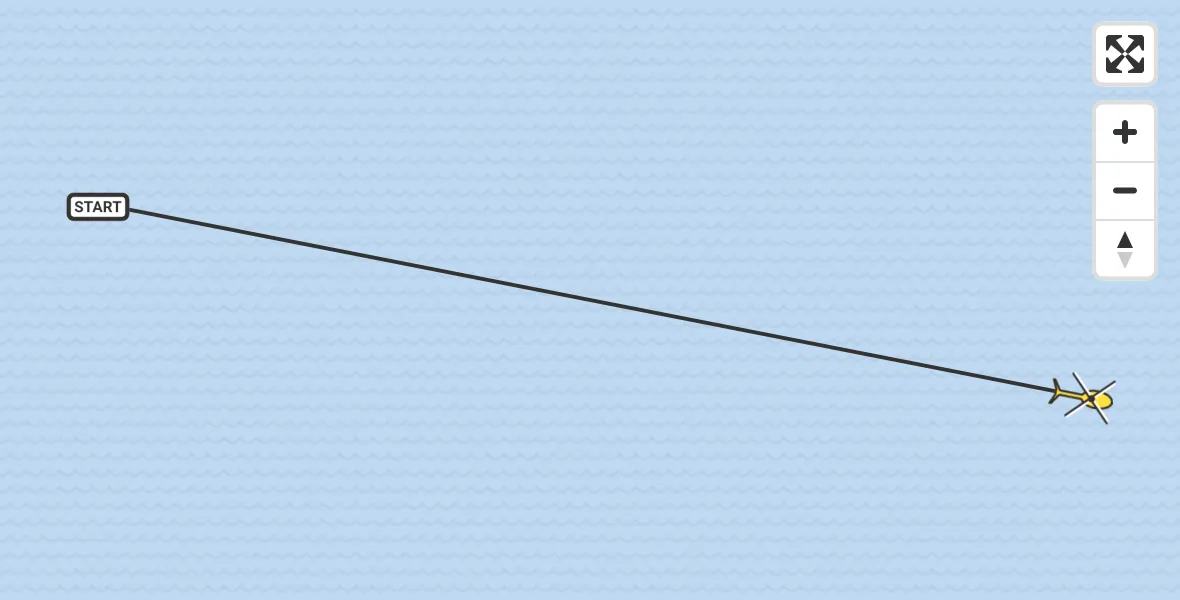 Routekaart van de vlucht: Ambulancehelikopter naar Oosterend