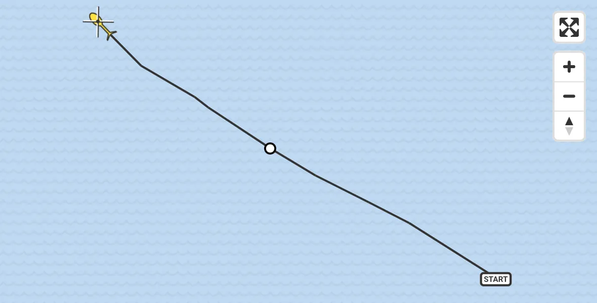 Routekaart van de vlucht: Ambulanceheli naar Oosterend