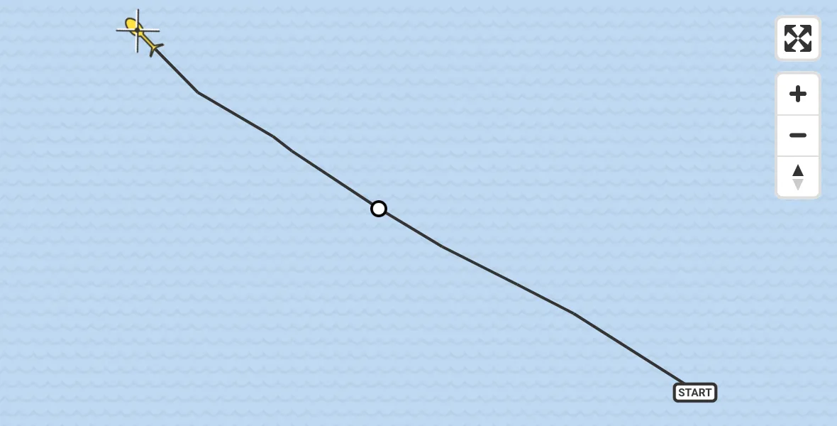 Routekaart van de vlucht: Ambulancehelikopter naar Oosterend