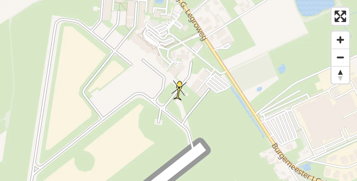 Routekaart van de vlucht: Lifeliner 4 naar Groningen Airport Eelde