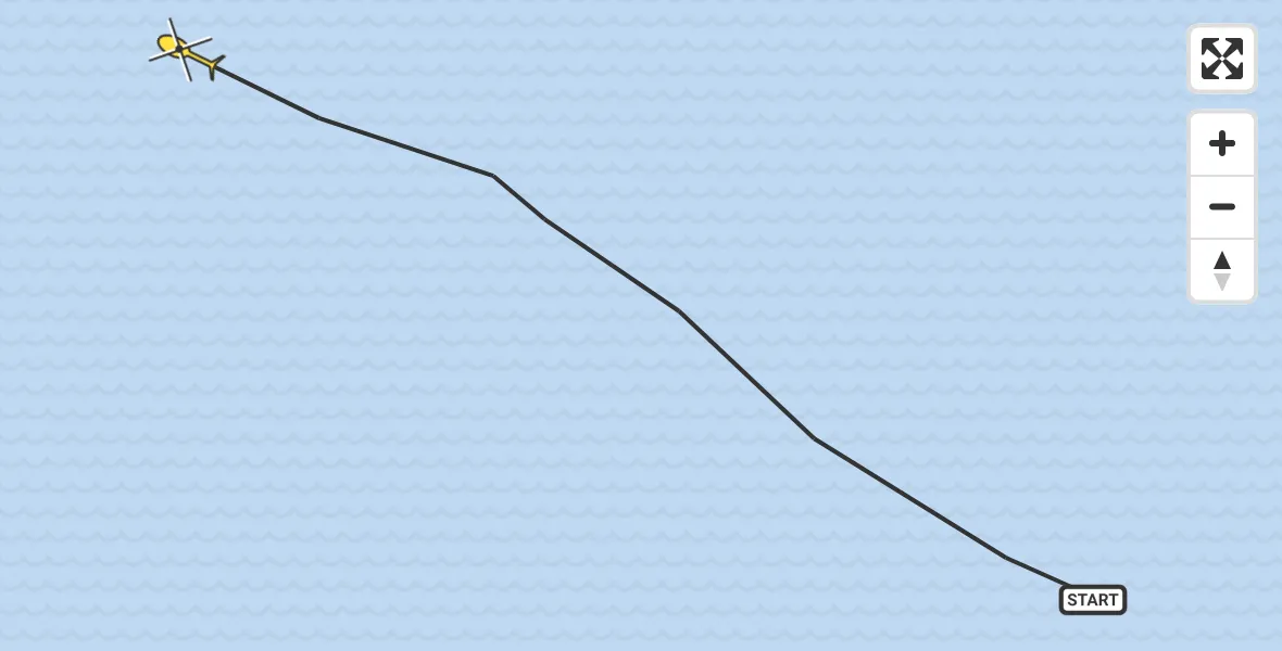 Routekaart van de vlucht: Ambulancehelikopter naar Oosterend