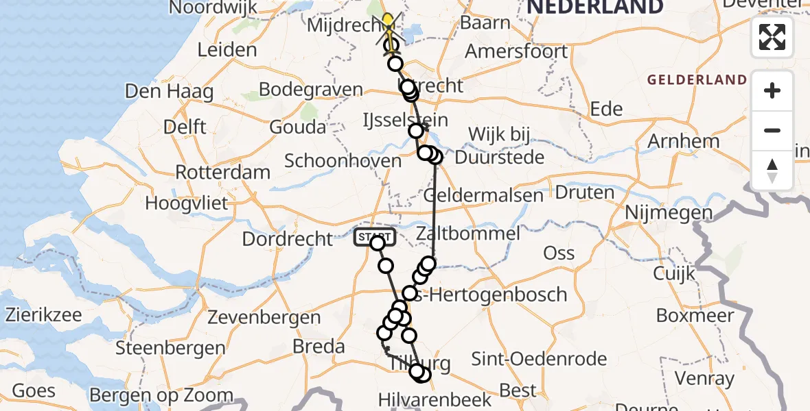 Routekaart van de vlucht: Politieheli naar Breukelen, De Omloop