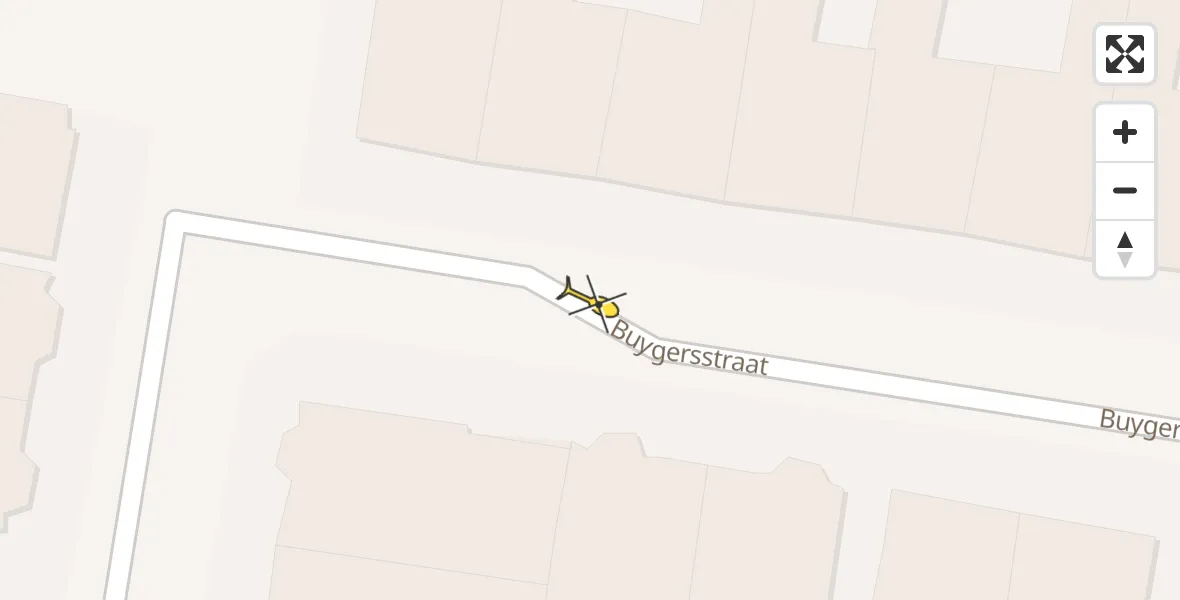 Vluchtroute Ambulancehelikopter van Leeuwarden naar Leeuwarden