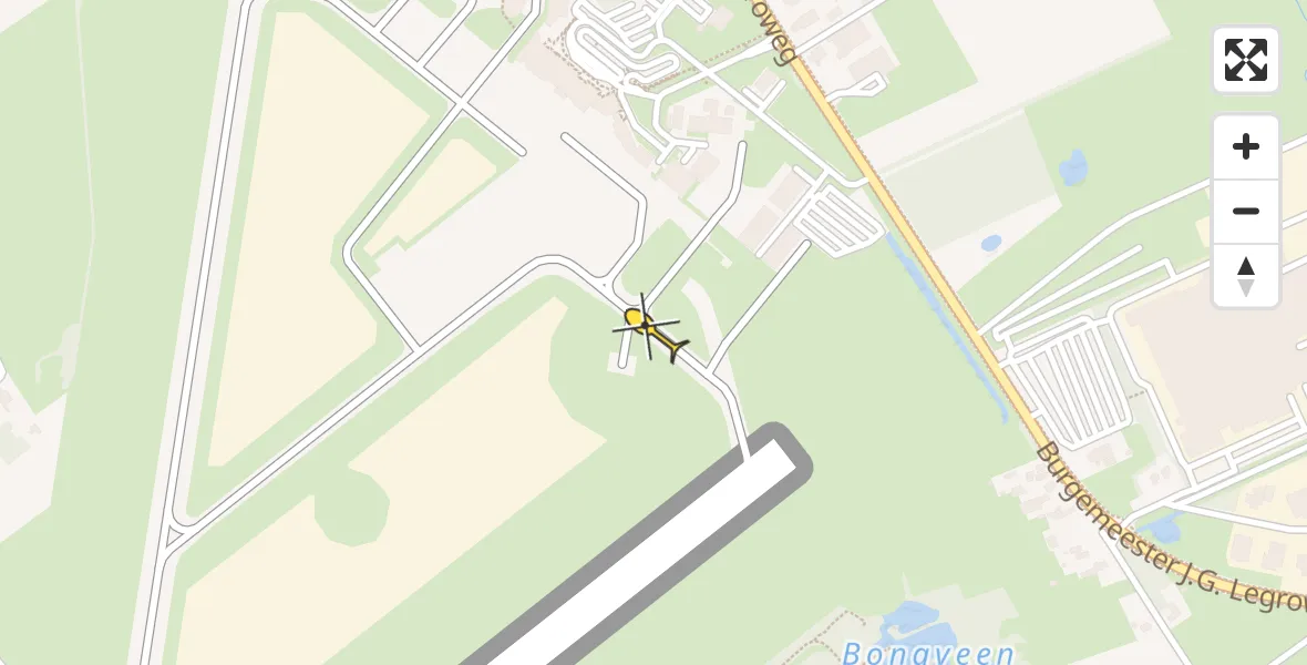 Routekaart van de vlucht: Lifeliner 4 naar Groningen Airport Eelde