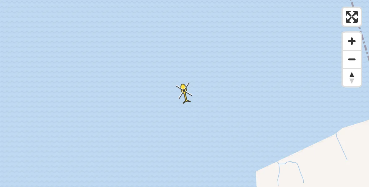 Routekaart van de vlucht: Ambulancehelikopter naar St.-Annaparochie