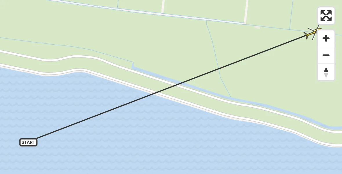 Routekaart van de vlucht: Ambulancehelikopter naar Nes, Verbindingsweg