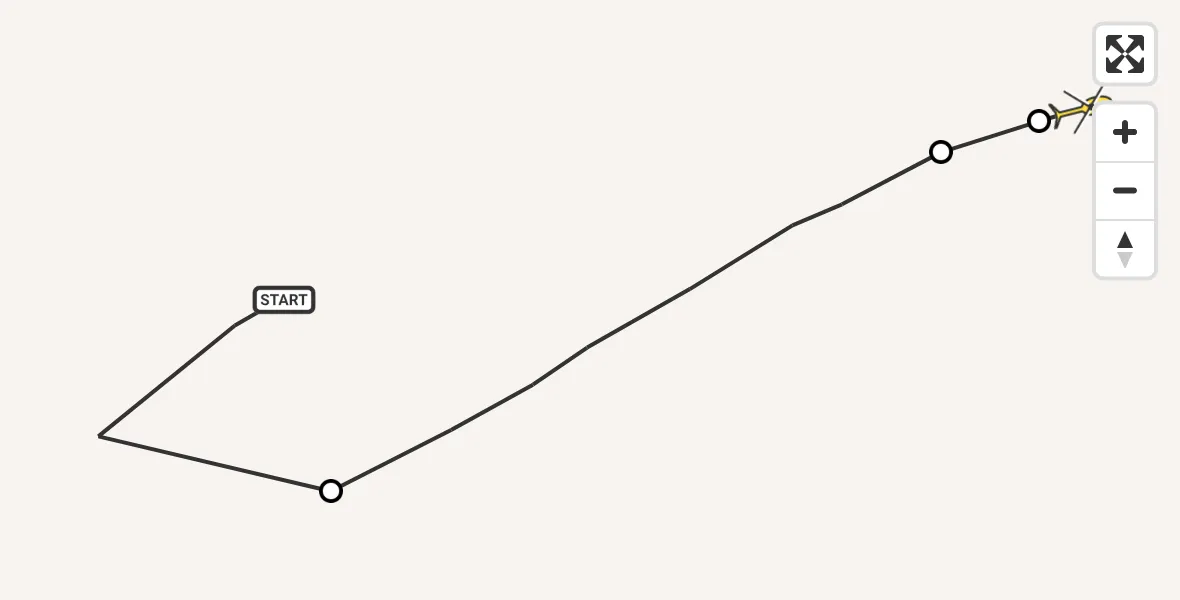 Routekaart van de vlucht: Ambulanceheli naar 