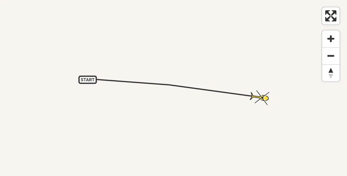 Routekaart van de vlucht: Ambulancehelikopter naar Sankt Augustin
