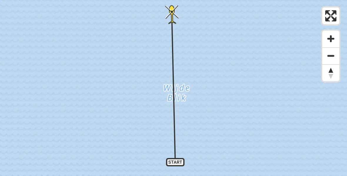 Routekaart van de vlucht: Politieheli naar Kortenhoef, Wijde Blik