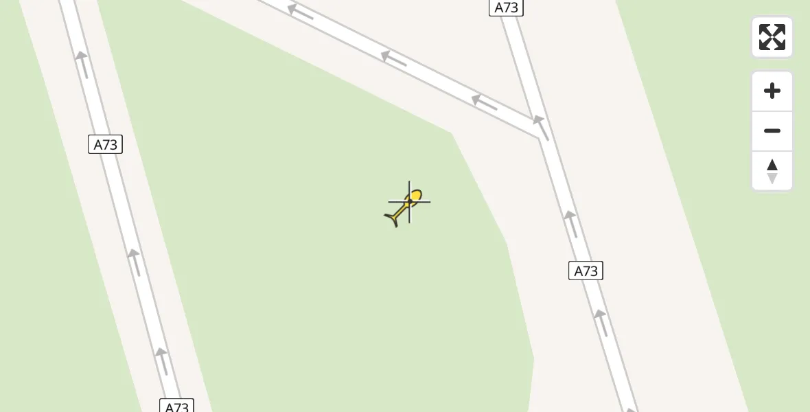 Routekaart van de vlucht: Traumahelikopter naar Haps