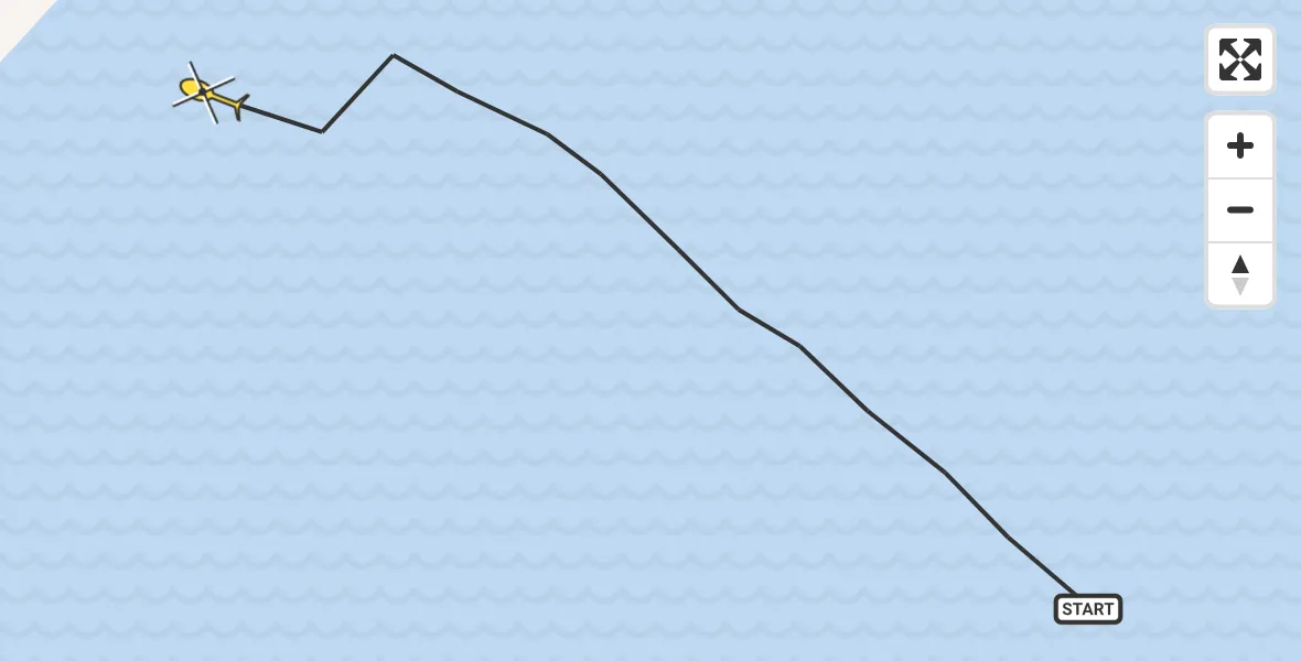 Routekaart van de vlucht: Ambulancehelikopter naar Oosterend, Terschellinger Wad