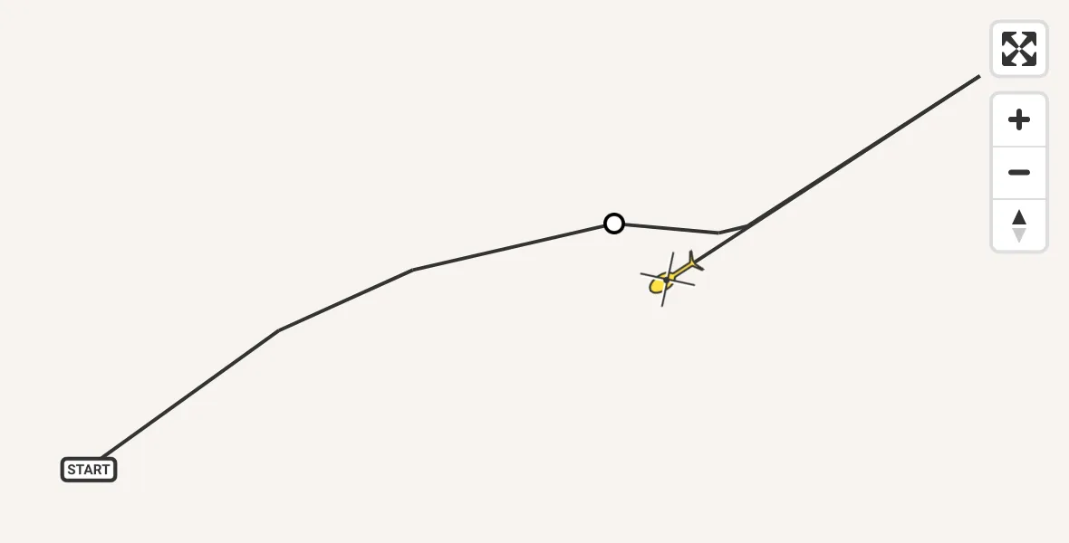 Routekaart van de vlucht: Ambulancehelikopter naar Sankt Augustin