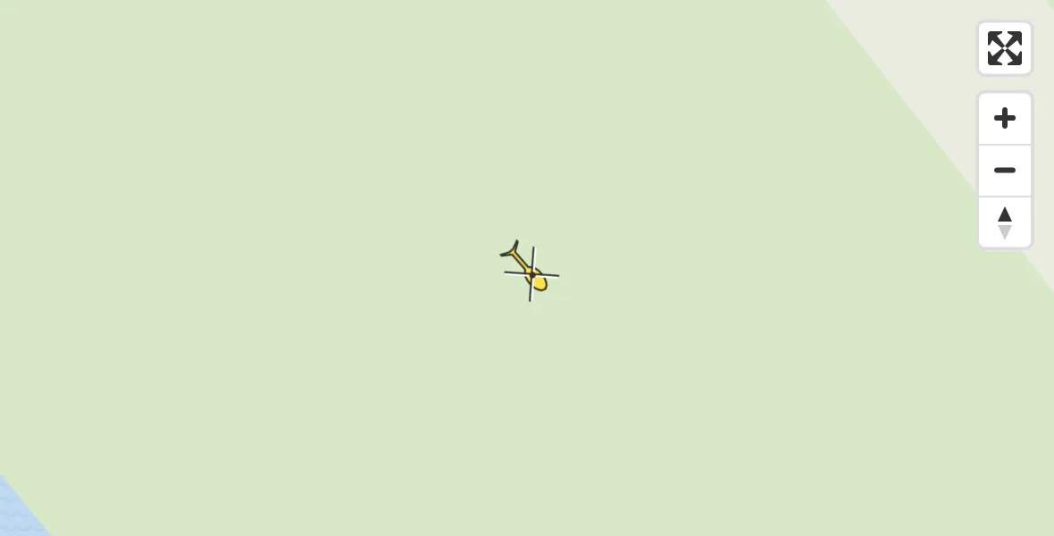 Routekaart van de vlucht: Politiehelikopter naar Nunspeet