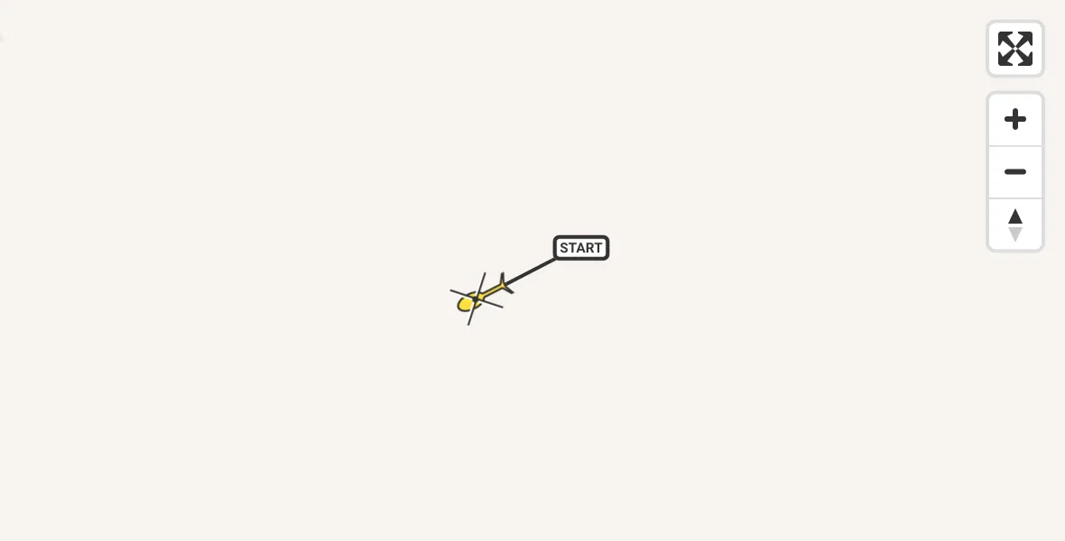 Routekaart van de vlucht: Politiehelikopter naar Nettetal