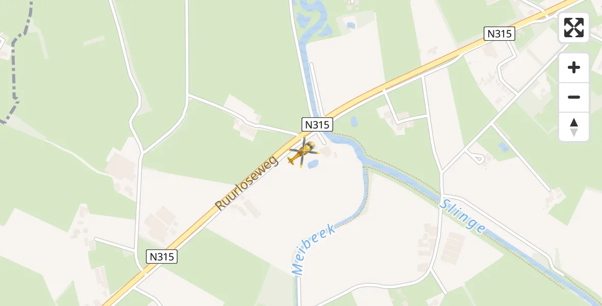 Vluchtroute Traumahelikopter Borculo - Borculo, 04 april 2024, 08:40