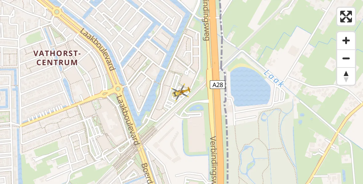 Vluchtroute Traumahelikopter Amersfoort - Amersfoort, 04 april 2024, 11:42