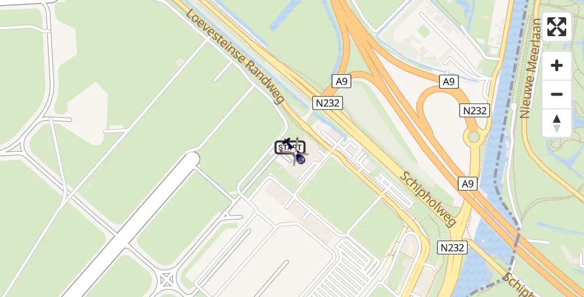 Vluchtroute Politiehelikopter Schiphol - Schiphol, 04 april 2024, 14:33