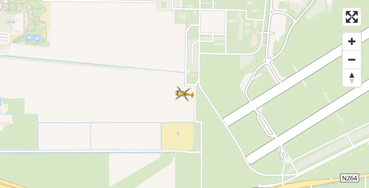 Vluchtroute Traumahelikopter Vliegbasis Volkel - Vliegbasis Volkel, 04 april 2024, 21:47