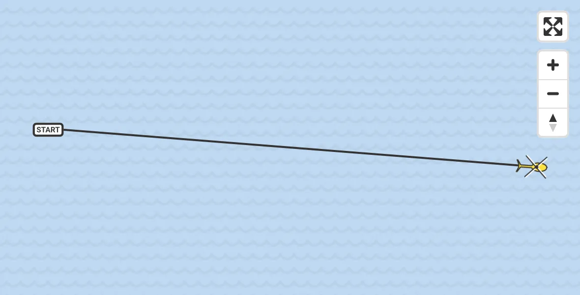 Routekaart van de vlucht: Ambulancehelikopter naar West-Terschelling