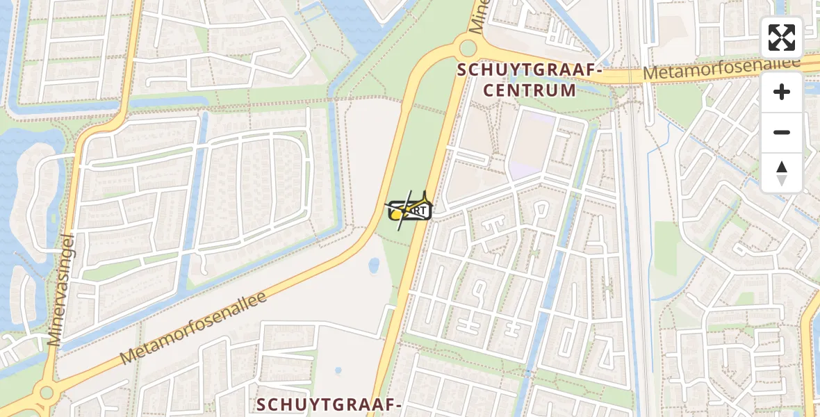 Routekaart van de vlucht: Traumahelikopter naar Arnhem, Marasingel