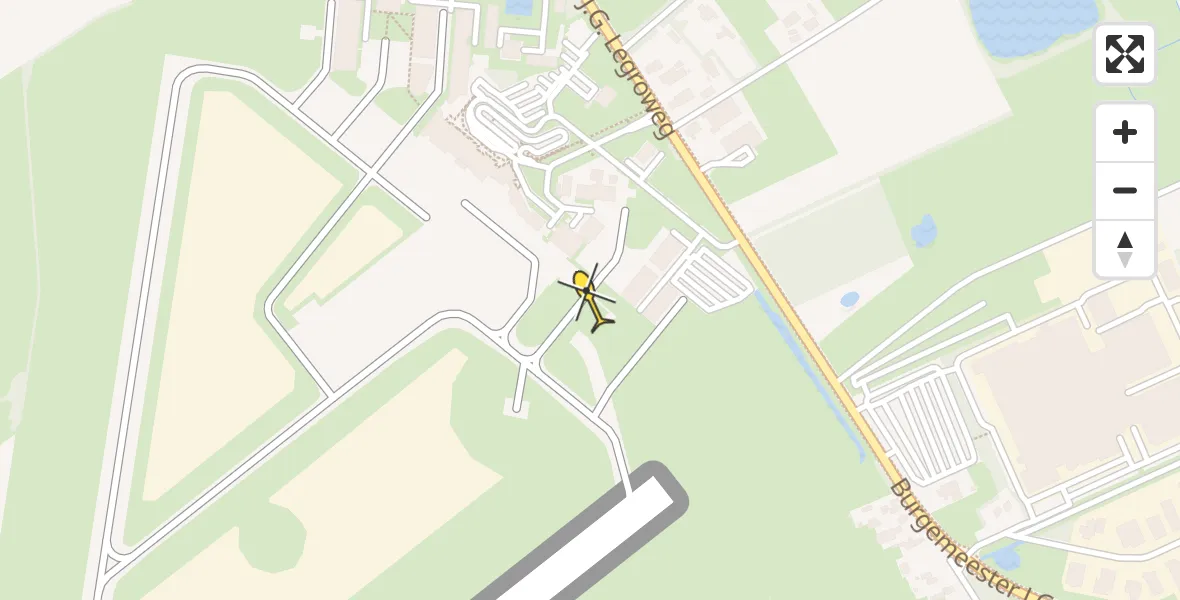 Routekaart van de vlucht: Lifeliner 4 naar Groningen Airport Eelde