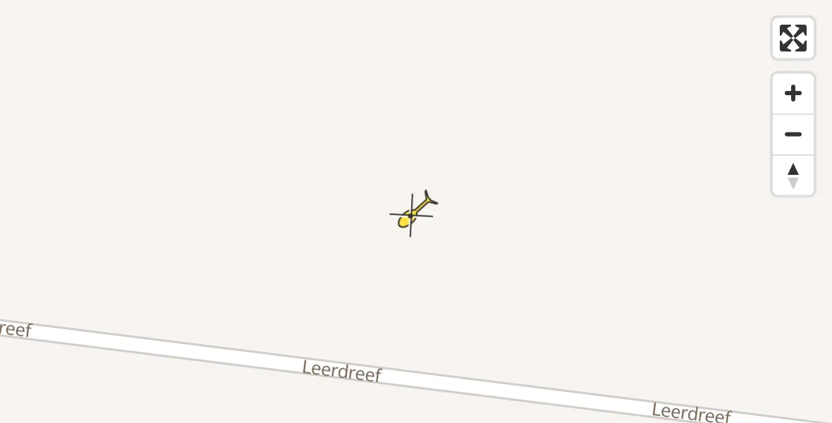 Routekaart van de vlucht: Traumahelikopter naar Alphen