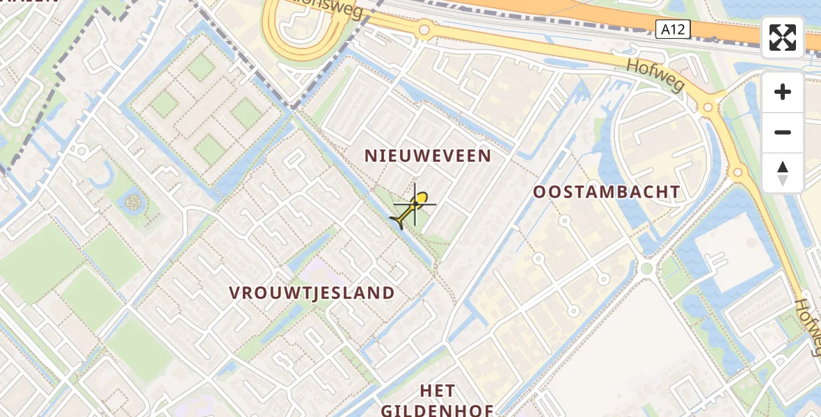 Routekaart van de vlucht: Traumahelikopter naar Nootdorp