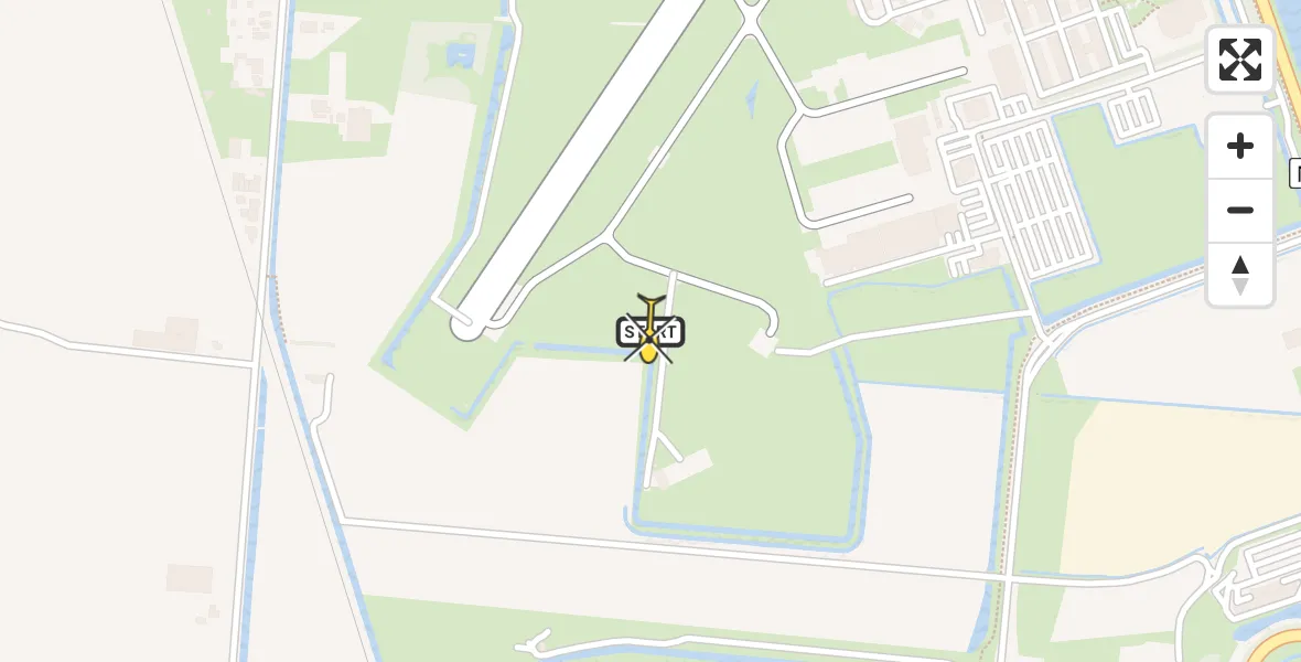 Vluchtroute  van Vliegveld De Kooy naar Vliegveld De Kooy