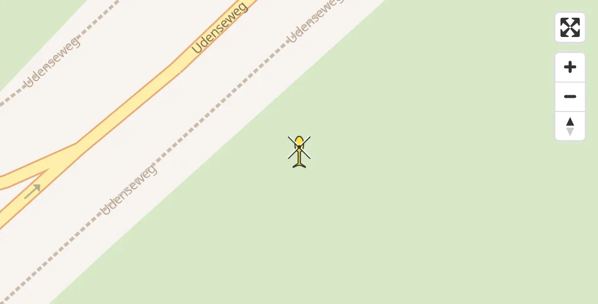 Routekaart van de vlucht: Traumahelikopter naar Veghel