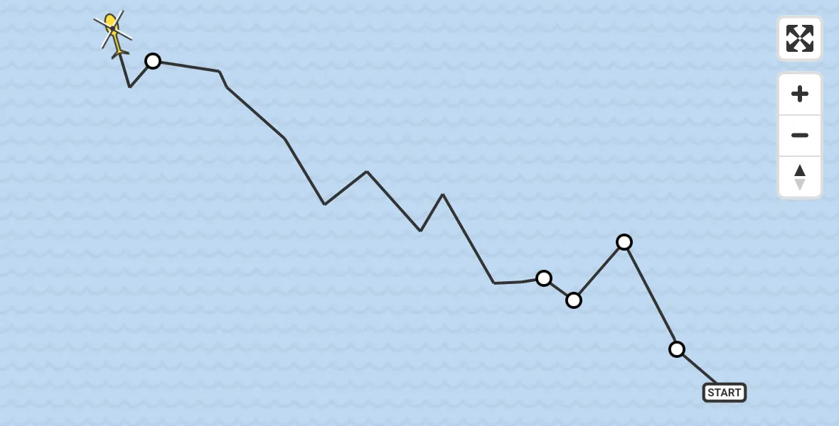 Routekaart van de vlucht: Ambulancehelikopter naar Formerum, Vingegat